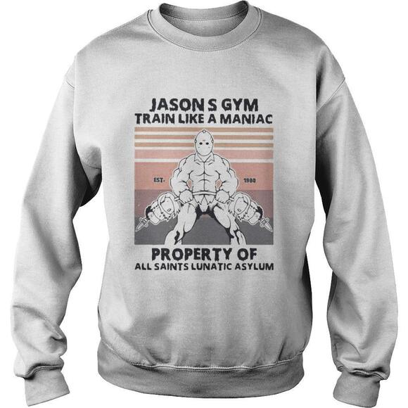 Tops - Gym Train Like A Maniac Property Of All Saints Lunatic Sweatshirt